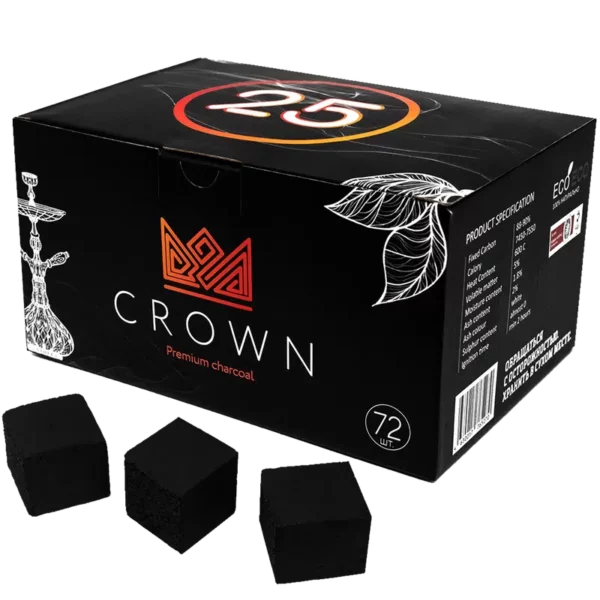 Кокосовый Уголь Для Кальяна (Crown) 25mm